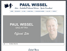 Tablet Screenshot of paulwissel.com